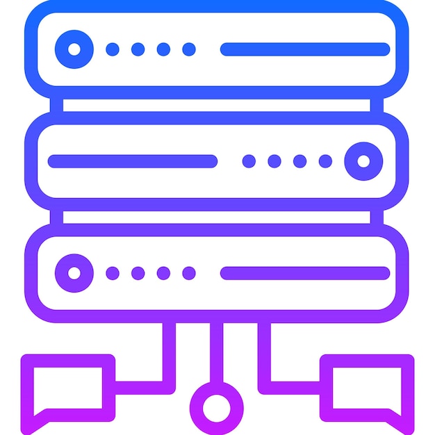 Ilustración vectorial de chat de la base de datos