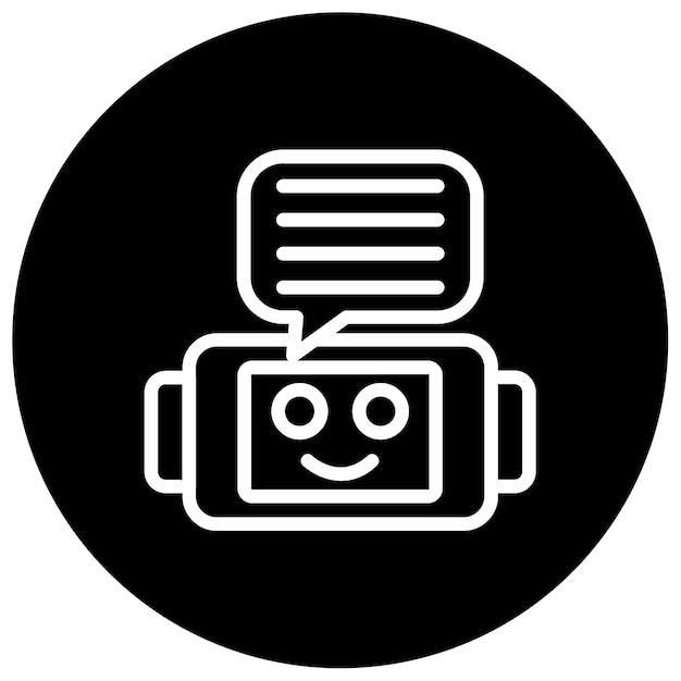 Ilustración vectorial del chatbot