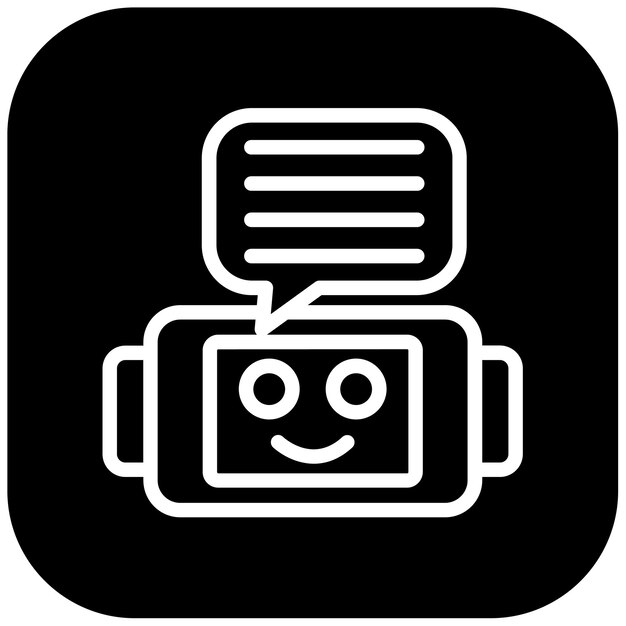 Ilustración vectorial del chatbot