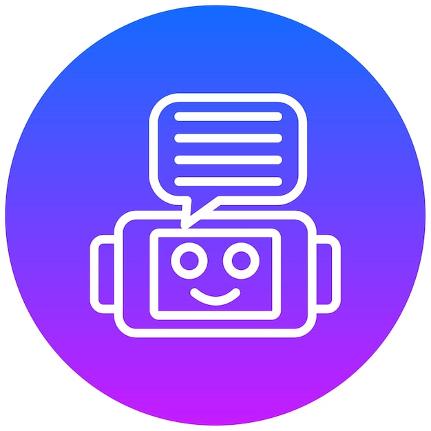 Ilustración vectorial del chatbot