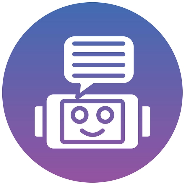 Ilustración vectorial del chatbot