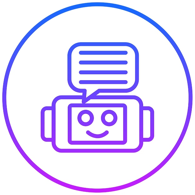 Ilustración vectorial del chatbot