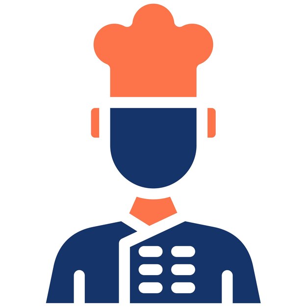 Ilustración vectorial del chef masculino