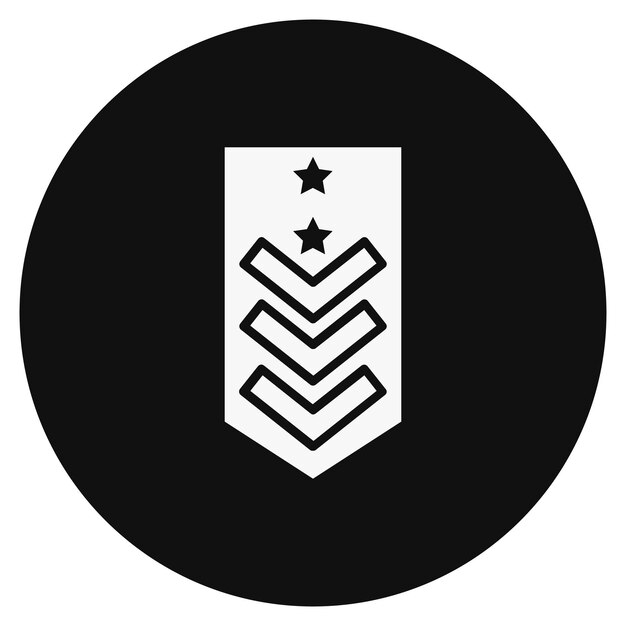 Ilustración vectorial de Chevron del ejército