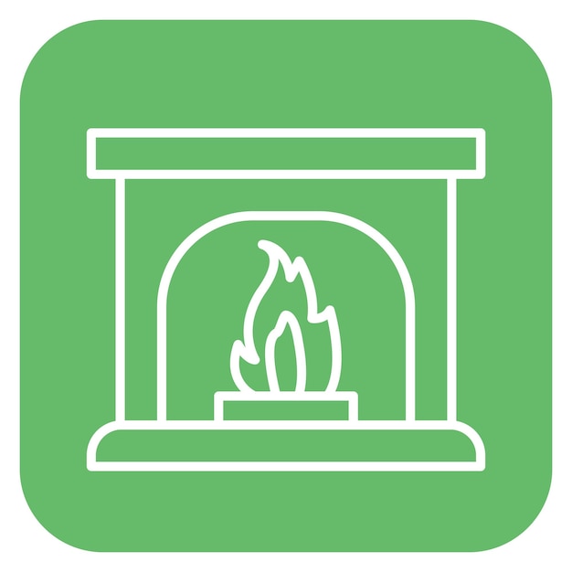 Ilustración vectorial de la chimenea