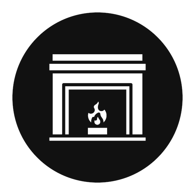 Ilustración vectorial de la chimenea