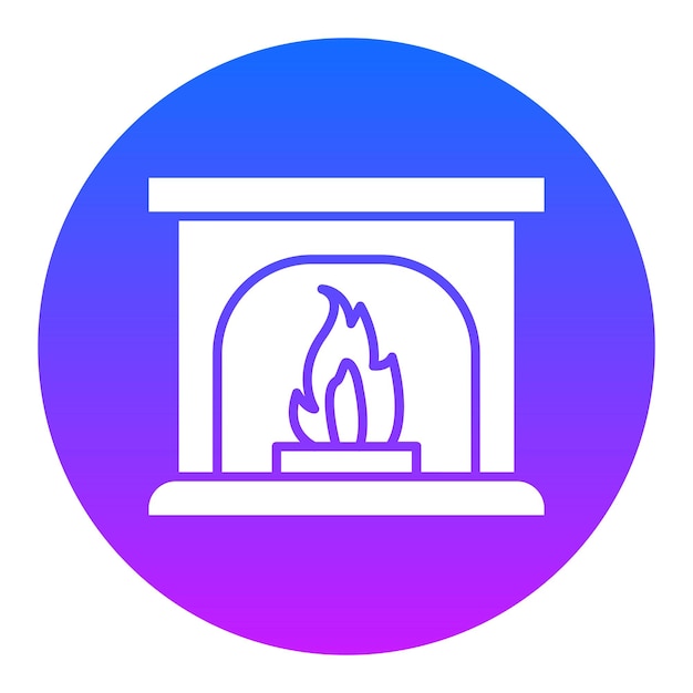 Ilustración vectorial de la chimenea