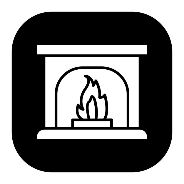 Ilustración vectorial de la chimenea