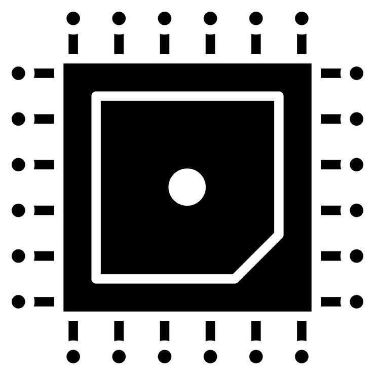 Vector ilustración vectorial del chip