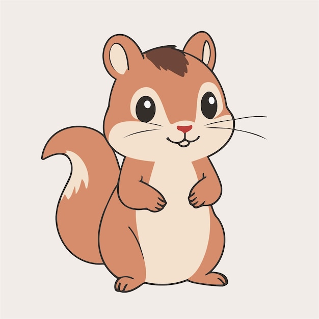 Ilustración vectorial de Chipmunk para niños