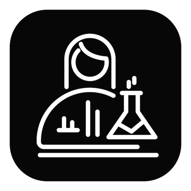 Ilustración vectorial del científico