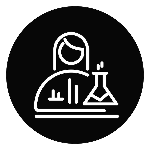 Ilustración vectorial del científico