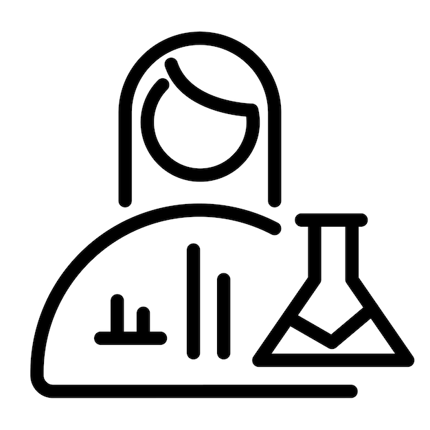 Ilustración vectorial del científico