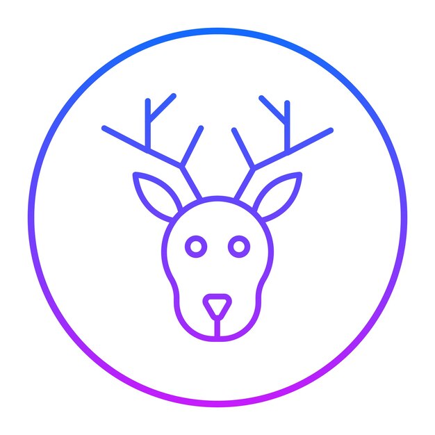 Ilustración vectorial de ciervos