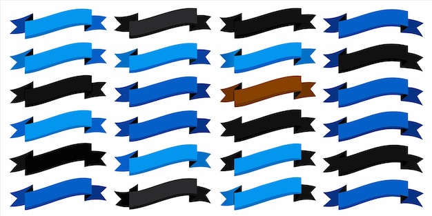 Ilustración vectorial de cinta azul plana para uso múltiple
