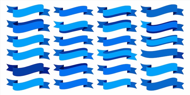 Ilustración vectorial de cinta azul plana para uso múltiple
