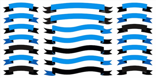 Ilustración vectorial de cinta azul plana para uso múltiple