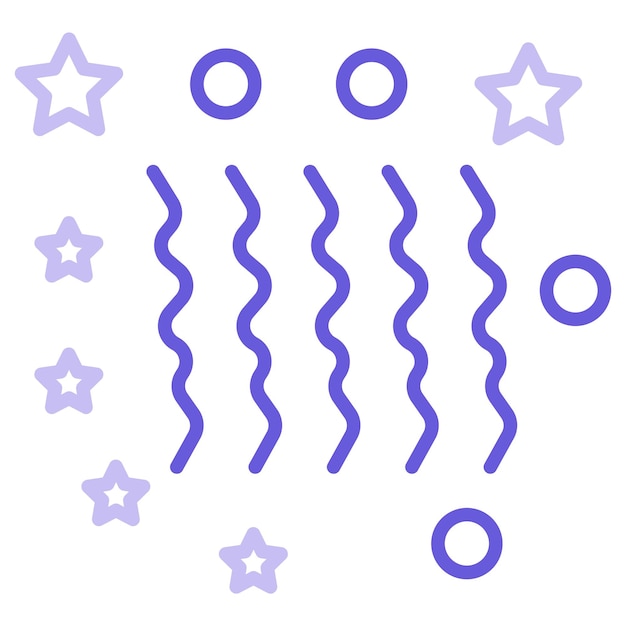 Ilustración vectorial de las cintas de fiesta
