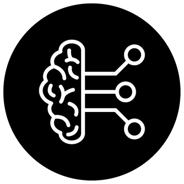 Ilustración vectorial del circuito cerebral