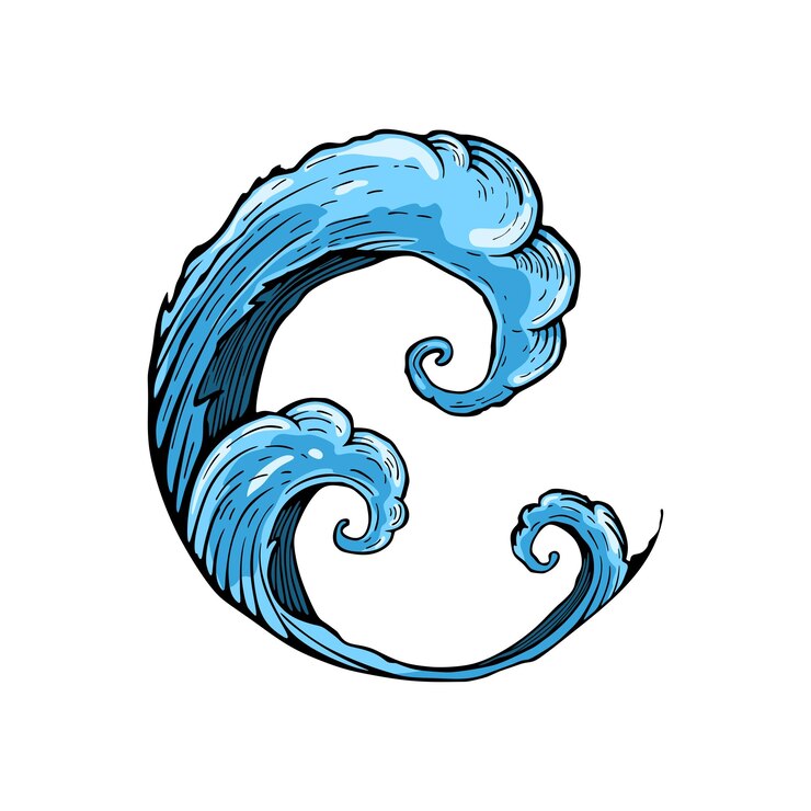 Vector ilustración vectorial del círculo de salpicaduras de agua