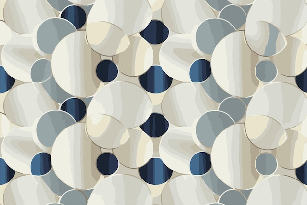 Ilustración vectorial de círculos multicolores con fondo abstracto