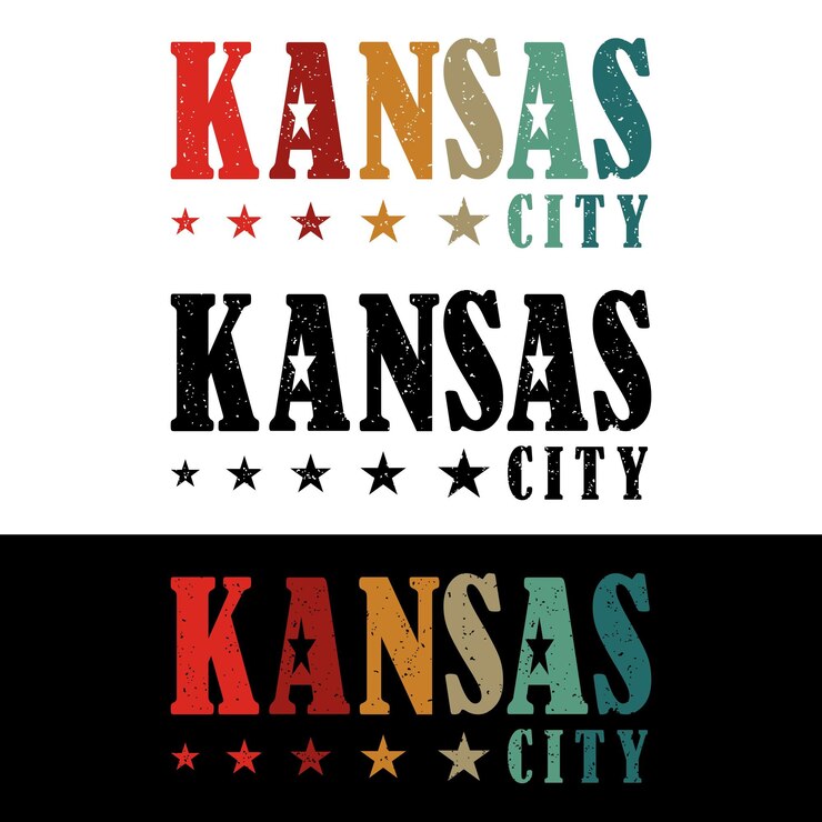 Vector ilustración vectorial de la ciudad de kansas
