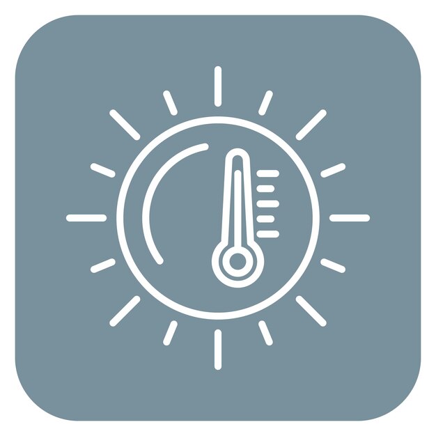 Ilustración vectorial del clima caliente