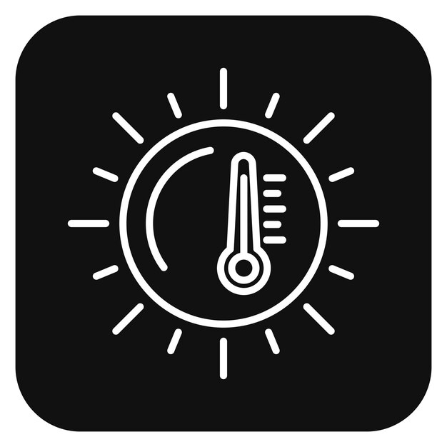 Ilustración vectorial del clima caliente