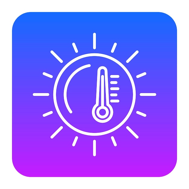 Ilustración vectorial del clima caliente