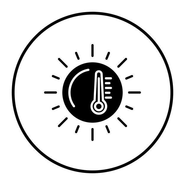 Ilustración vectorial del clima caliente