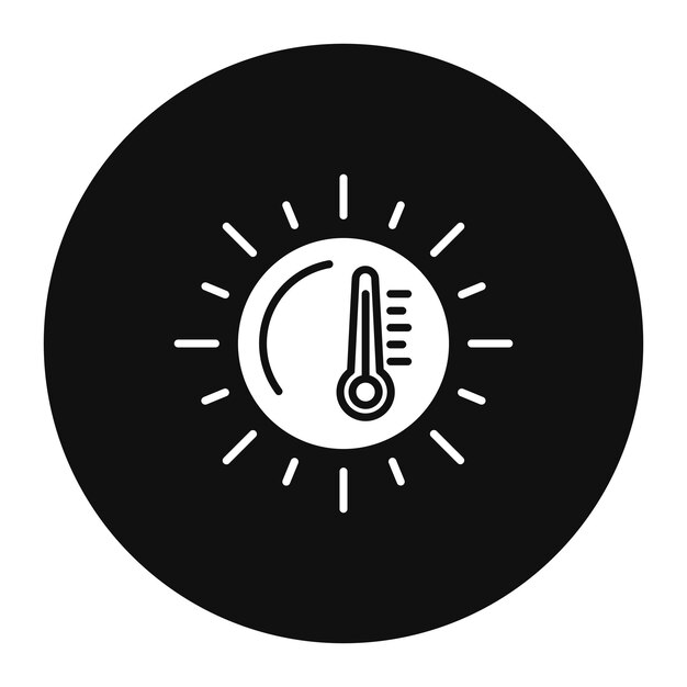 Ilustración vectorial del clima caliente