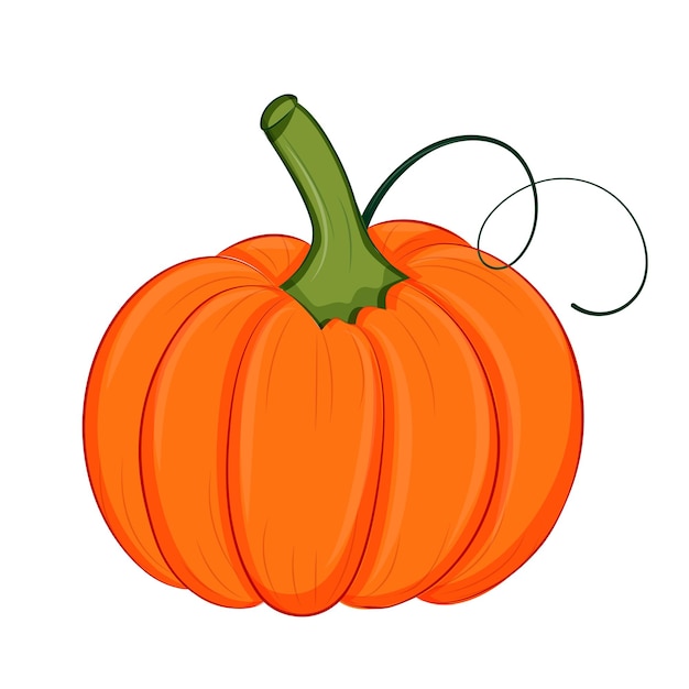 Ilustración vectorial de clipart de calabaza de Halloween sencilla Ilustración vectoria del vector Ilustración del vector