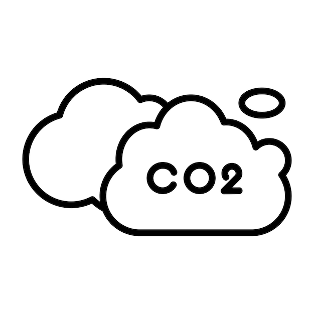 Ilustración vectorial de CO2