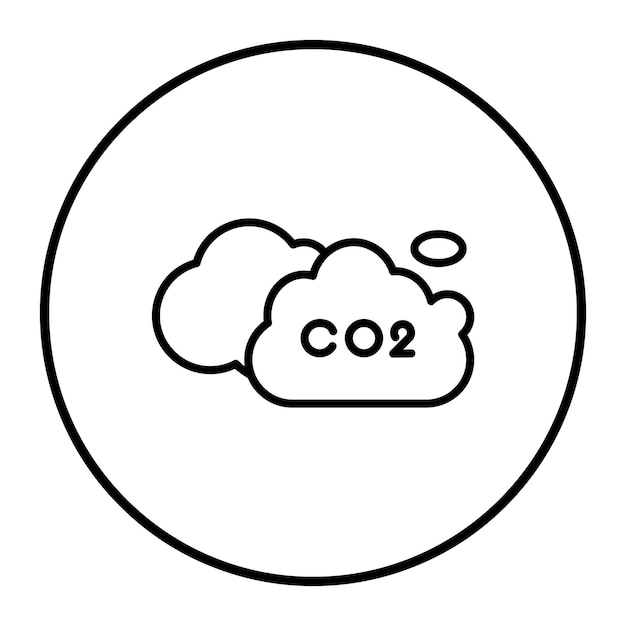 Ilustración vectorial de CO2