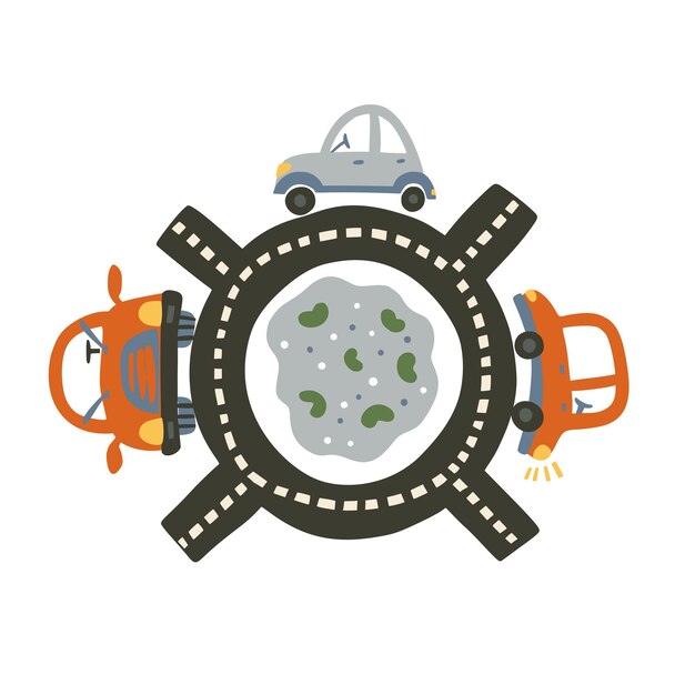 Ilustración vectorial del coche