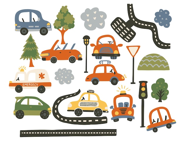 Ilustración vectorial del coche