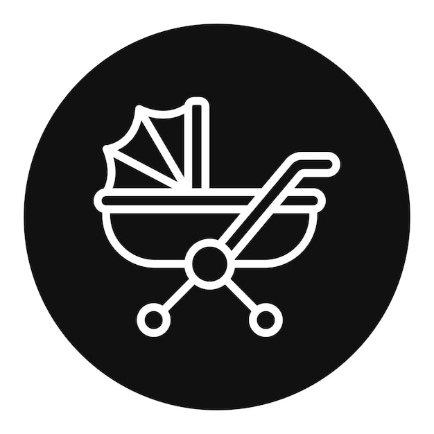 Ilustración vectorial del cochecito