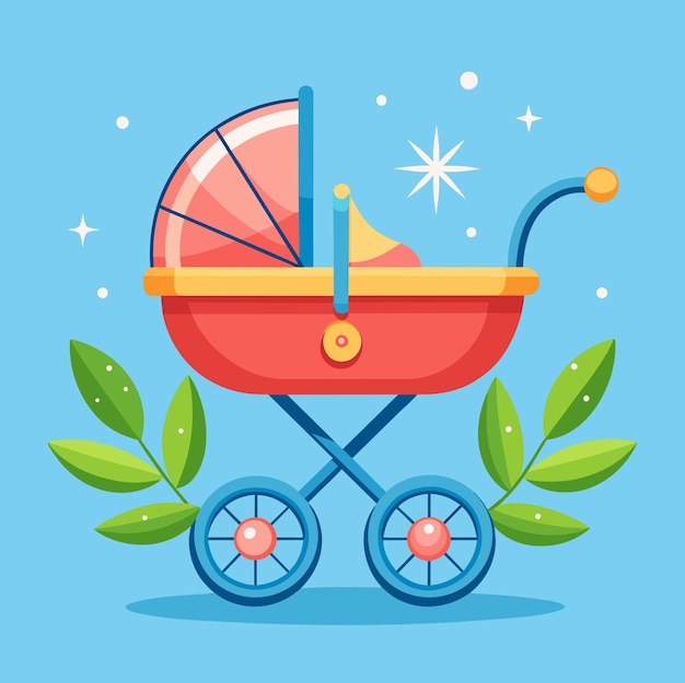 Ilustración vectorial del cochecito
