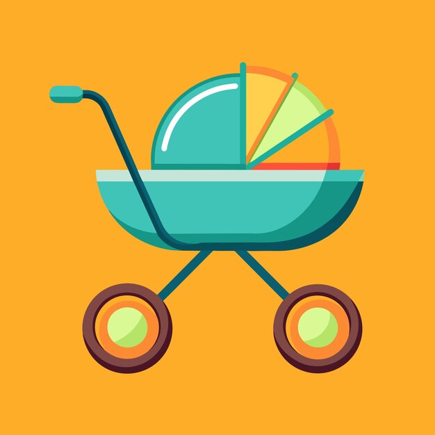 Ilustración vectorial del cochecito