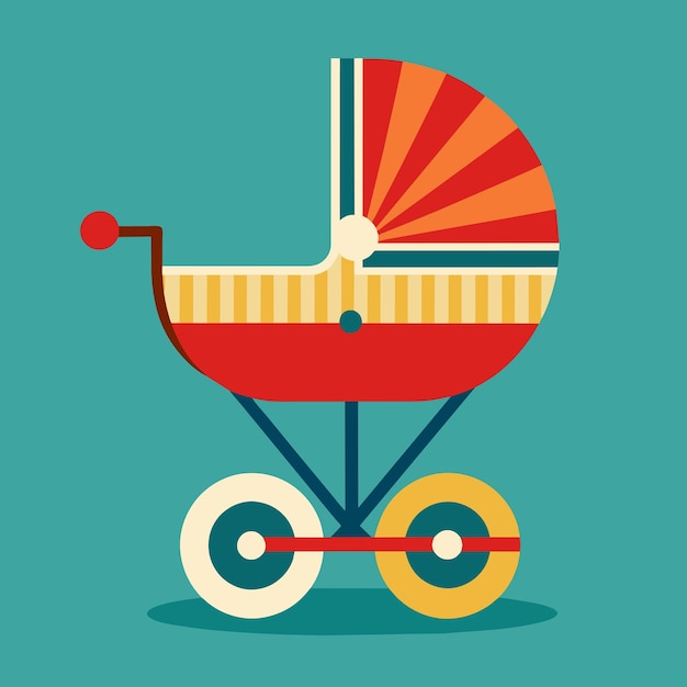 Ilustración vectorial del cochecito