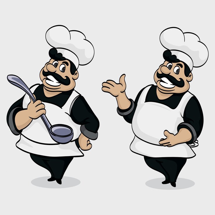 Vector ilustración vectorial de un cocinero en formato de versión eps10
