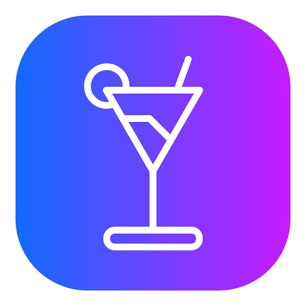Ilustración vectorial del cóctel de Caipirinha