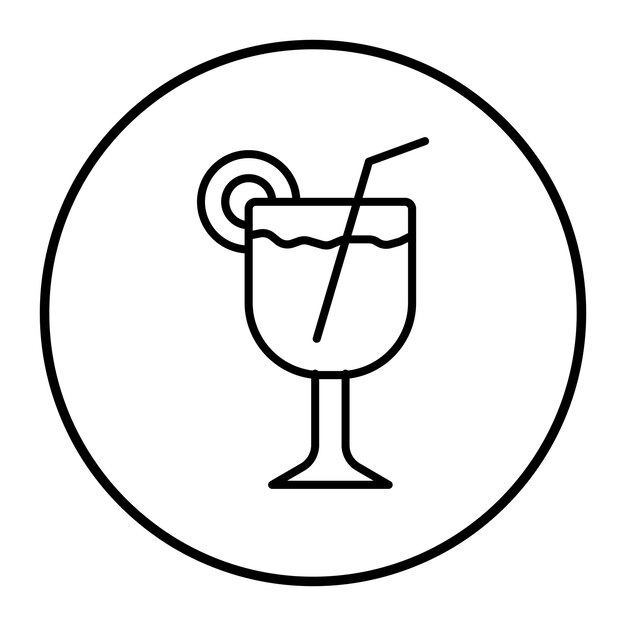 Ilustración vectorial de cócteles