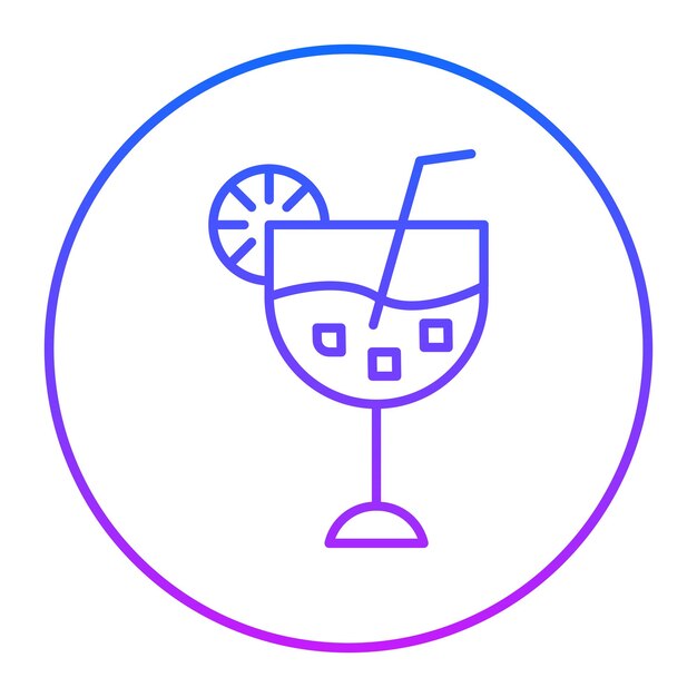 Ilustración vectorial de cócteles