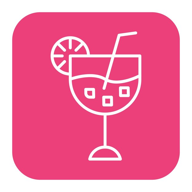 Ilustración vectorial de cócteles