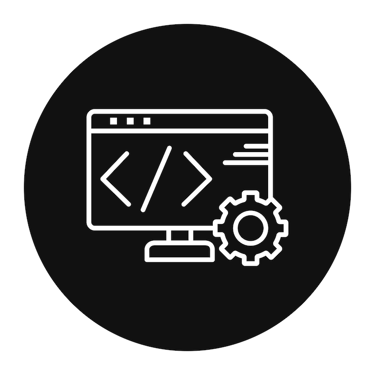Vector ilustración vectorial de codificación web