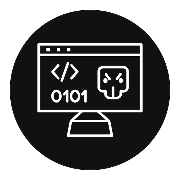 Ilustración vectorial de código de hack