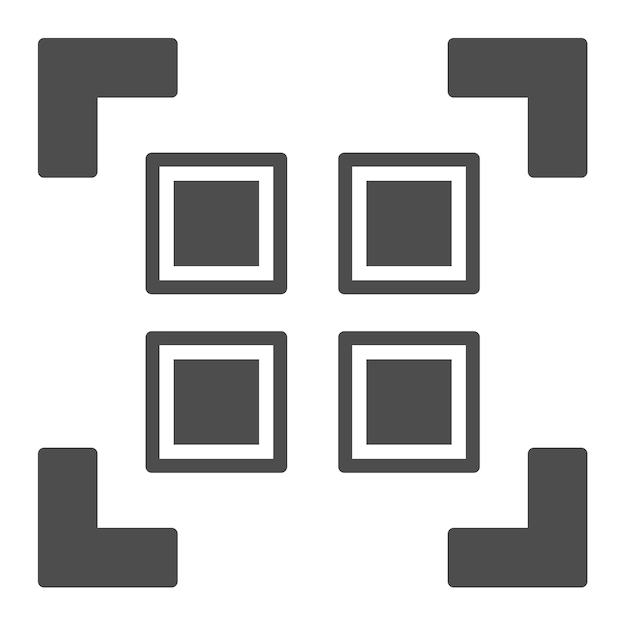Ilustración vectorial del código QR del paquete