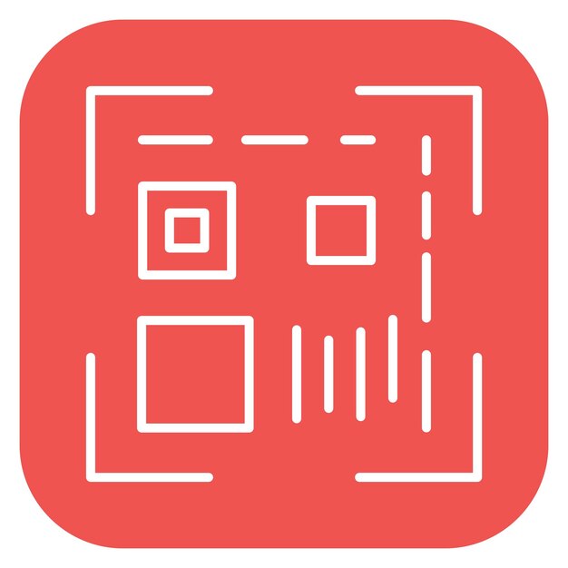 Ilustración vectorial del código QR