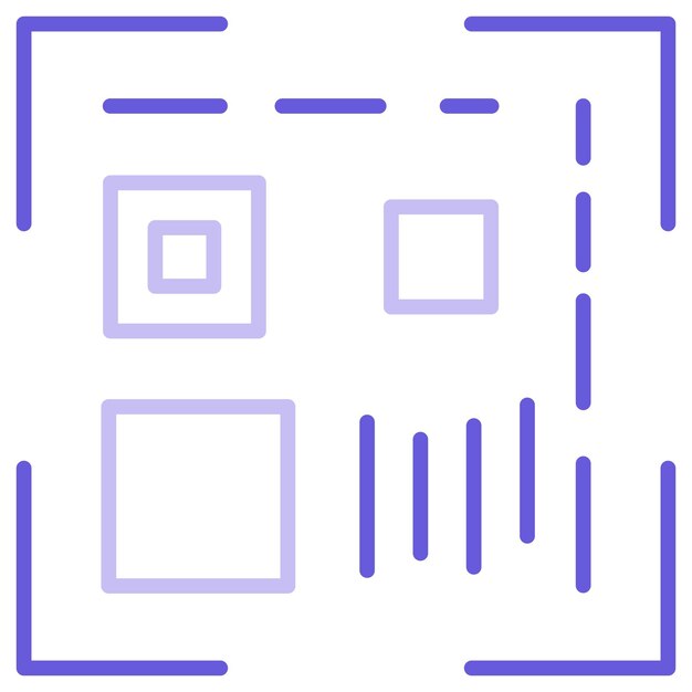 Ilustración vectorial del código QR